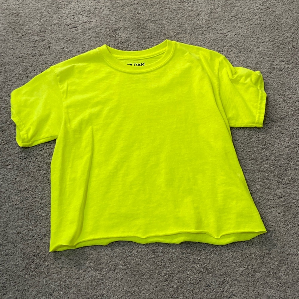 Neon yellow tee shirt